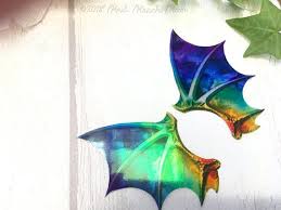 Black And Purple Dragon Wings Dragon Wings For Craft A Large Pair Of Iridescent Transparent Dragon Wings Perfect For Art Dolls Fantasy Creatures Mixed Dragon Wings Colored Shadow Wings