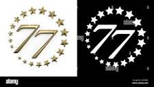77 birthday logo hi-res stock photography and images - Alamy