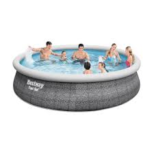 Bestway 57372 Fast Set Round Above Ground Swimming Pool 457x107 Cm