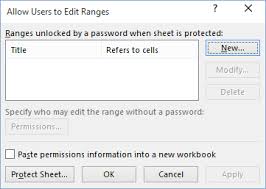When you lock cells, there are ample chances that,. Allow Specific Users To Edit Ranges In A Protected Spreadsheet Microsoft Excel 2016