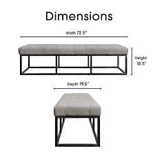 Enjoy free shipping & browse our great selection of bedroom it's a versatile bench that can integrate into the environment perfectly. Serta At Home Danes Tufted Bedroom Bench In Pearl Gray Otmdangryv02