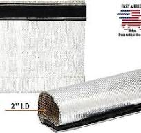 2" ID Metallic Heat Shield Sleeve Insulated Wire Hose Cover Wrap Loom Tube 10 Ft | eBay