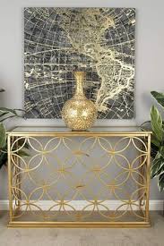 Metal Glass Console Table Gold Console Table Living Room Metal Console Table Glass Console Table