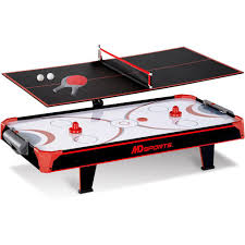 Md Sports 44 Inch Air Powered Hockey Table Top With Table Tennis Top With App Sc Medalsports Table Tennis Air Hockey Table Air Hockey