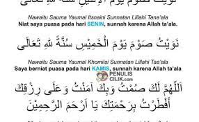 Bacaan niat solat maghrib dan lafaz wirid doa setelah salat magrib & keutamaan shalat di. Bacaan Niat Puasa Senin Kamis Doa Buka Puasa Senin Kamis Dan Keutamaan Puasa Senin Kamis Resep Kuini