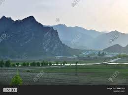 How tall are the mountains in north korea? North Korea Landscape Image Photo Free Trial Bigstock