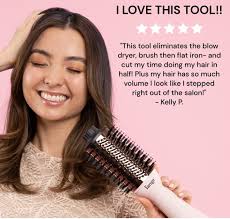 L'ANGE LE VOLUME 75 MM 2 IN 1 VOLUMIZING BRUSH DRYER shadow color NIB!!  Hair styling tools