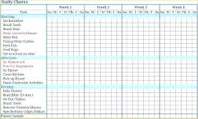 Childrens Chore List Summer Printable Charts For 6 Year
