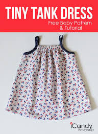 Free Pattern For Baby Tank Dress Sew Pretty Sew Free Baby Dress Tutorials Sewing Baby Clothes Baby Dress Patterns