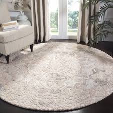 Husted Hand Tufted Wool Beige Gray Area Rug Birch Lane Area Rugs Round Rug Living Room Plush Area Rugs