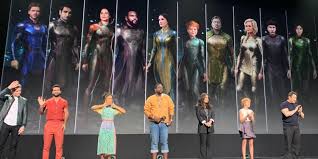 'i was terrified of the costume'. Promo Leak Shows Eternals Costumes Hero Collector