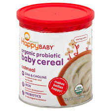 Cooked oats can be given as porridge or in any convenient form to check here on how to prepare oatmeal for babies. Happy Baby Organics Oatmeal Probiotic Baby Cereal Shop Baby Food At H E B