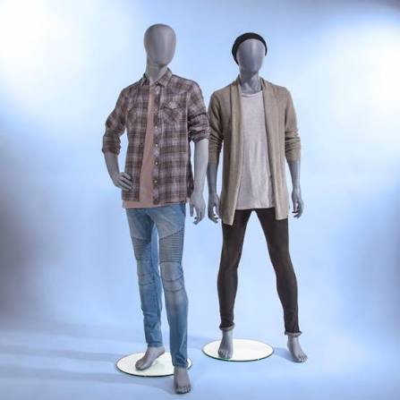 Male Mannequin - Oval Head, Arms at Side, Legs Slightly Bent August 2026 -  Mondomannequins