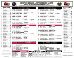 Houston Texans At New Orleans Saints Depth Chart Revealed