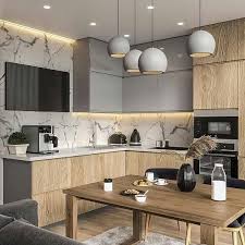 Led Szalag Vilagitas Modern Kitchen Room Kitchen Room Design Modern Kitchen Interiors