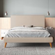 Footboard and rails are also dressed in cool gray tones. Williams Upholstered Bed Reviews Allmodern