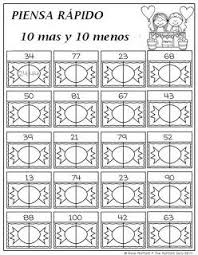 10 Mas 10 Menos Actividades De Matematicas Clase De Matematicas Practicas De Matematicas