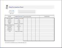 Accurate Printable Puppy Shot Record Chart Puppy Record