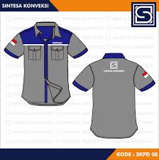 Seragam baju drill taipan tropical bajuspg com. Baju Kantor Keren Code Skpd 08 Warna Marun Hitam