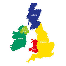 A political map of united kingdom showing major cities, roads, water bodies for england, scotland, wales the united kingdom is located in western europe and consists of england, scotland, wales. Small Uk Map With Countries Playground Markings