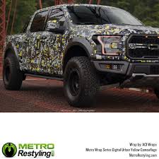 Black And Yellow Camo Car Wrap Large Digital Urban Yellow Camouflage Vinyl Wrap Metro Restyling Camouflage Camo Truck Wrap Camo Truck