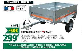Offre Remorque Eco 150 Erde Chez Feu Vert