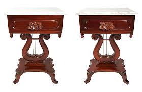 Marble Top Harp Tables Set Of 2 Tobe Reed Marble Top End Tables Marble Top Coffee Table Marble Top