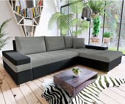 Bangkok Grey Black Right Hand Side Corner Sofa Bed At Extra 7 Off Corner Sofa Bed Corner Sofa Corner Sofa Bed With Storage