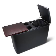 Get recliner side table with cup holder delivered to your door. The Easy Access Recliner End Table Hammacher Schlemmer