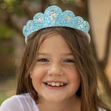 Winter Ice Princess Accessories, Clear and Blue Rhinestone Heart Tiara for  Little Girl Dress Up, Birthday Party Crown by Isparkleprincess