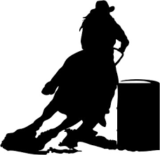 Turn and burn barrel racing vector silhouette. Barrel Racing Cliparts Cliparts Zone