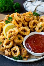 Fried Calamari Recipe Seafood Appetizer Dinner Dinneratthezoo Calamari Recipes Fried Calamari Condiment Recipes