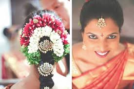 If you are not the one to wear heavy hair accessories and want to keep your hair as natural as possible then this lovely indian bridal hairstyle is just for this bridal hairstyle right here proves how good open hair looks with your wedding outfit. Perfect South Indian Bridal Hairstyles For Receptions