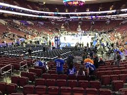 Wells Fargo Center Section 108 Philadelphia 76ers