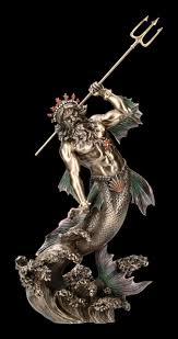 His primary means of transportation was a chariot pulled by horses. Poseidon Figurine Greek God Of Sea Veronese Www Figuren Shop De