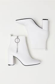 Black Boots White Sole Ladies Pdp Boots White Heel Boots Shoes