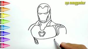 Ironman vector by levichong iron man logo black and white free. Mewarnai Iron Man
