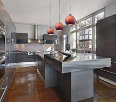 Elk Lighting Cassandra 1 Light Dimmable Led Pendant In Polished Chrome In A Trio Modern Kitchen Island Modern Kitchen Modern Kitchen Design