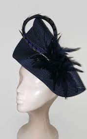 Feather Fascinator Blue Navy Blue Hat Navy Wedding Hat Navy Fascinator Navy Blue Ascot Hat Blue Races Hat Navy Derby Hat Feathers Hat Navy Wedding Hat Fascinator Navy Fascinator