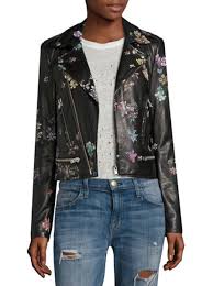 Iro Phedra Painted Leather Jacket Painted Leather Jacket Jackets Leather Jacket