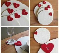 Kendinyapelisi On Instagram Love Sevgililergunu Valentineday Iloveu Heart Kalp Servis Amerikanservis Felt Coasters Felt Diy Felt Crafts