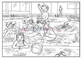 Swimming pools colouring pages normal colorina swimming pool. Swimming Pool Colouring Page