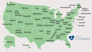 This Map Shows The Weirdest Town Names In Every State Weird Town Names Funny Town Names Town Names