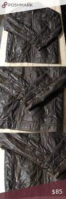 Point Zero Mens Faux Leather Jacket Brown Faux Leather Jacket Men Brown Leather Jacket Faux Leather Jackets