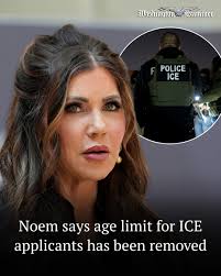 Homeland Security Secretary Kristi Noem said the age barrier for  Immigration and Customs Enforcement applicants has been removed amid  “overwhelming” interest in employment at the organization. READ:  https://trib.al/zGFoS4o #news #explorepage #usa ...