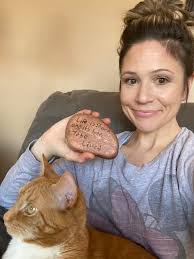 Found this rock at the YV Petco 😊 #holidayrock #lucky