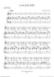Sheet (the alfred duet series) rollin, catherine on amazon.com. Carol Of The Bells Easy Piano Christmas Sheet Music Pdf