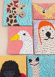 Bean Art Animals Inspired By Dolittle Handmade Charlotte Animal Art Projects Art Activities For Kids Homeschool Art
