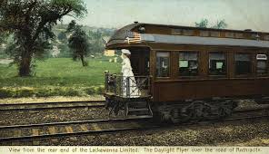 Postcard Photo Of The Observation Car Of The Lackawanna Limited Of The Delaware Lackawanna And Western Railroad The Wom Model Trains Old Trains Coal Mining