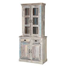 An armoire is a type of wardrobe typically used to store clothing, sheets, towels, and other linens. Cavea Country Winter White Reclaimed Wood Small Dining Room Hutch